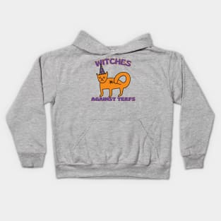 Witches Against TERFs Cat Kids Hoodie